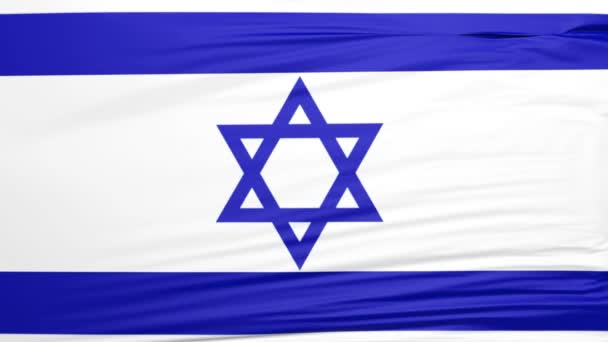 Bandeira Israel Tela Cheia 1920X1080 — Vídeo de Stock