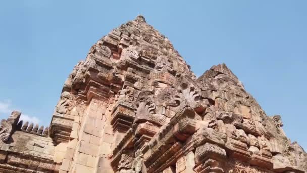 Ancient Prasat Hin Phnom Rung Phnom Rung Rock Castle Historical — стокове відео