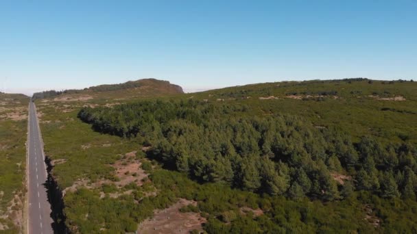 Panorama Renewable Energy Farm Top Mountain Madeira Island — Vídeo de Stock