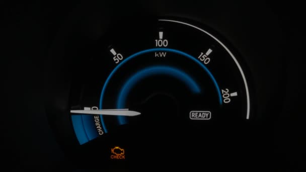 Cel Check Engine Light Warning Dashboard Obd2 Error Code Service — Vídeo de Stock