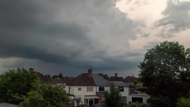 Stormy Skies Time Lapse Hertfordshire — Stock video