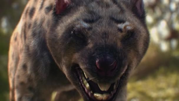 Thylacoleo Roars Ancient Australia — Vídeo de stock