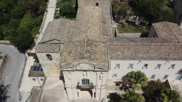 Historic Ancient Santuario Santa Maria Scala Del Paradiso Noto Sicily — Wideo stockowe