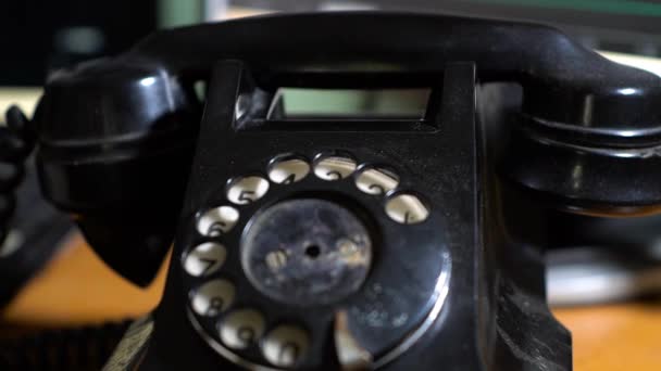 Vecchio Telefono Indiano Vintage Retrò — Video Stock