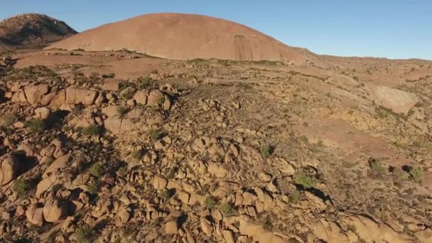 Luchtfoto Van Het Dorre Bergachtige Gebied Van Noordkaap Zuid Afrika — Stockvideo