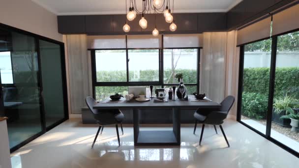 Modern Luxury Open Plan Home Decoration Idea — Stock video
