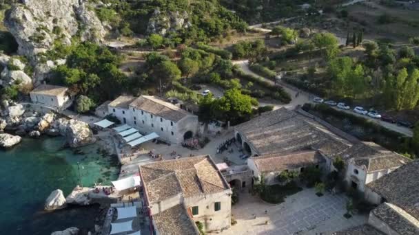 Waterfront Building Tonnara Scopello Tonnara Scopello Open Air Museum Scopello — Video