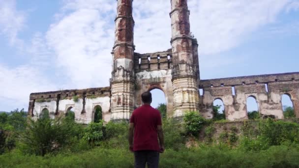 Man Heritage Iteri Masjid Champaner Also Known Amir Manzil Brick — Stock videók