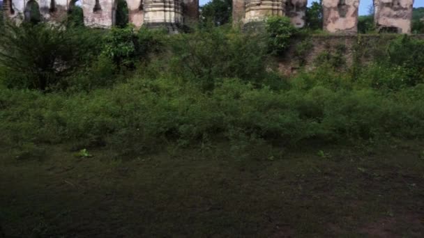 Heritage Iteri Masjid Champaner Also Known Amir Manzil Brick Tomb — 图库视频影像