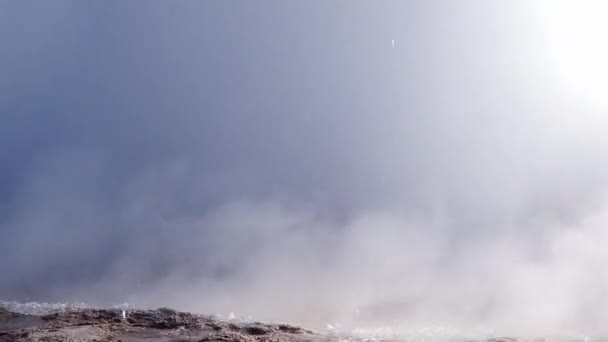 Close Geyser Has Just Erupted Iceland — Stok video