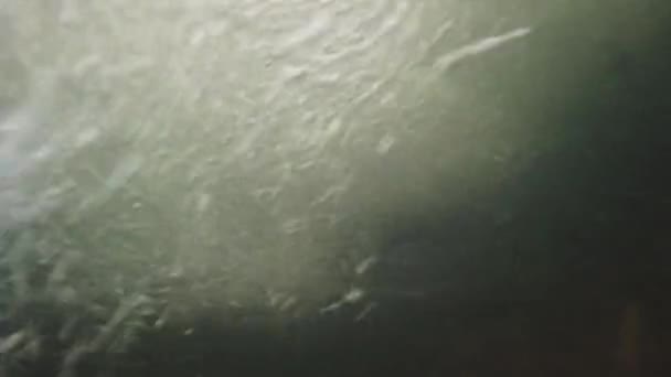 Underwater Bubbles Rapid River — стоковое видео