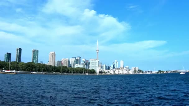 Toronto Coastal View Sunny Day Tower Static — ストック動画
