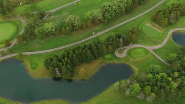 Golf Course Colorful Pond — Video