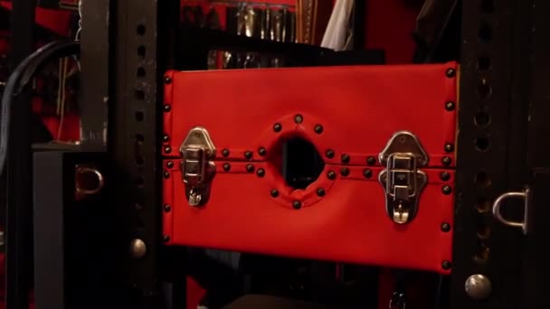 Bdsm Dungeon Room Cellar Cell Torture Role Play — Stok video