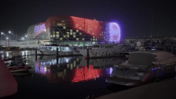 Yas Marina Yas Island Abu Dhabi Wide Shot — 비디오