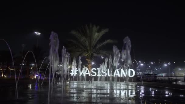 Yas Island Marina Fountain Dancing Fountain — 비디오