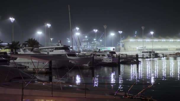 Yacht Port Yas Marina Yas Island Abu Dhabi — 비디오