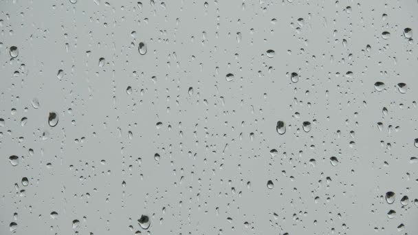 Rain Drop Window Real Rain Drops Sliding Window Glass Streams — Video