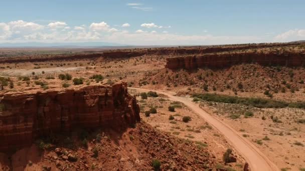 Drone Footage Tohajiilee Desert Navajo Reservation New Mexico Usa Famous — Stockvideo