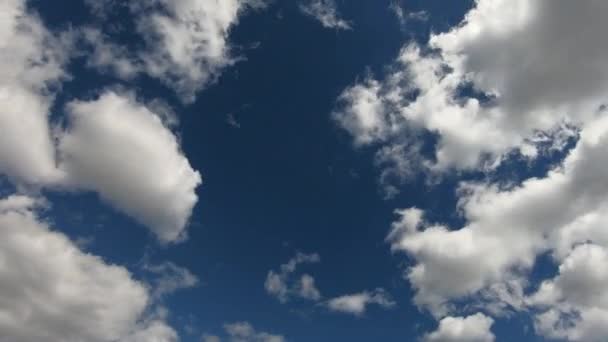 Clear Blue Sky White Clouds Time Lapse — Video