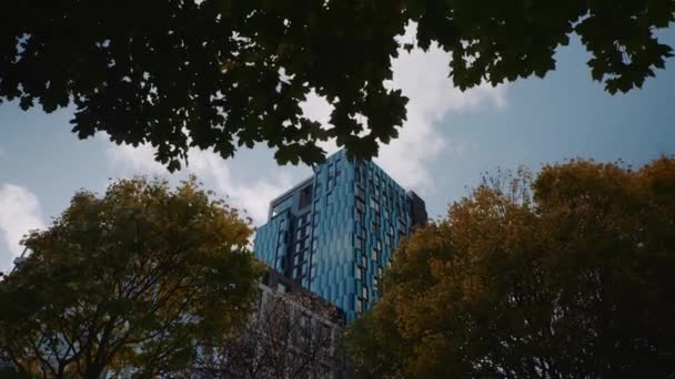 Iconic Tall New Era Student Living Apartments Building Sheffield South — Wideo stockowe