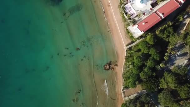 Vista Aérea Playa Antalya Alanya — Vídeos de Stock