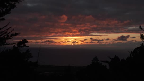 Sunset Pico Facho — Vídeos de Stock