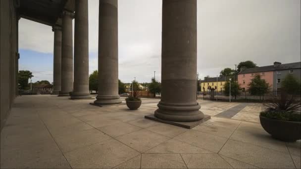 Time Lapse Historical Mel Cathedral Longford Town Ireland — Stock video