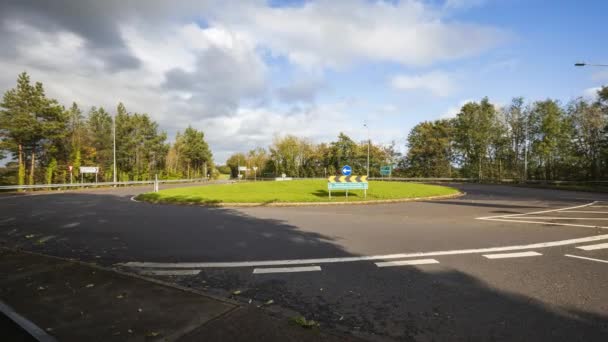 Time Lapse Road Traffic Cars Driving Daytime Ireland — Wideo stockowe