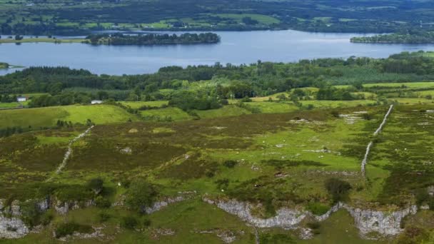 Time Lapse Rural Agricultural Nature Landscape Day Ireland — Vídeos de Stock