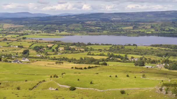 Décalage Horaire Paysage Rural Agricole Naturel Pendant Journée Irlande — Video