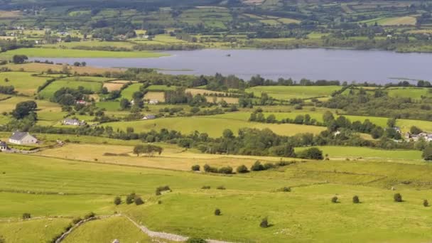 Décalage Horaire Paysage Rural Agricole Naturel Pendant Journée Irlande — Video