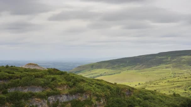 Time Lapse Rural Agricultural Nature Landscape Day Ireland — Vídeo de Stock