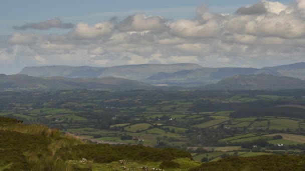 Time Lapse Rural Agricultural Nature Landscape Day Ireland — ストック動画