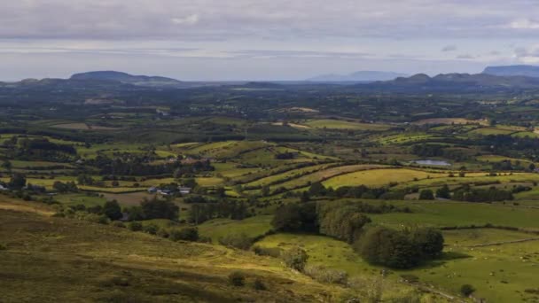 Time Lapse Rural Agricultural Nature Landscape Day Ireland — Wideo stockowe