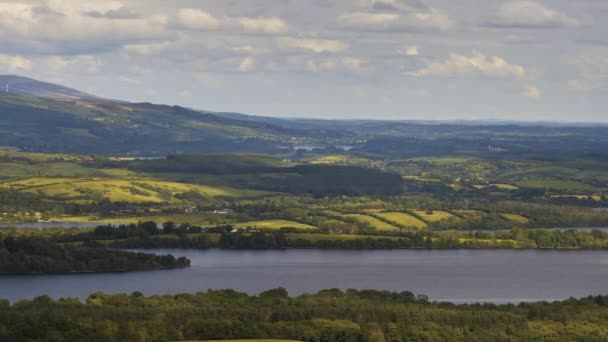 Time Lapse Rural Agricultural Nature Landscape Day Ireland — Wideo stockowe