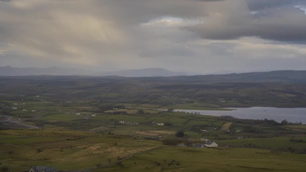 Time Lapse Rural Agricultural Nature Landscape Day Ireland — 图库视频影像