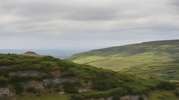 Time Lapse Rural Agricultural Nature Landscape Day Ireland — Wideo stockowe