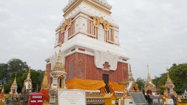 Footage Wat Phra Phanom Famous Buddhist Temple Landmark Nakhon Panom — Vídeo de Stock