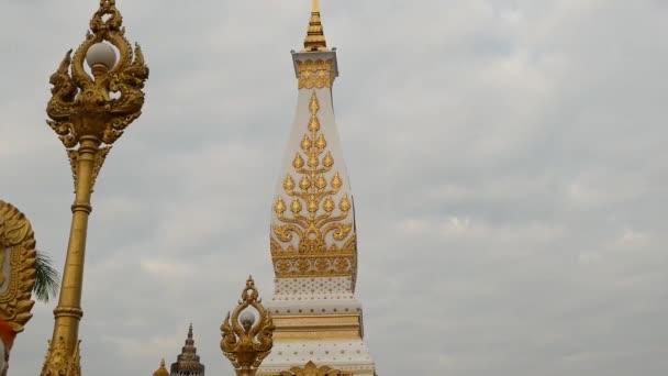 Footage Wat Phra Phanom Famous Buddhist Temple Landmark Nakhon Panom — Vídeo de Stock