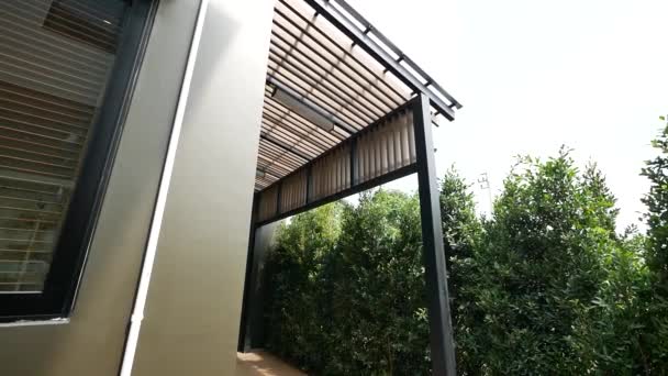 Modern Cotemporary Home Patio Exterior Design — Stockvideo