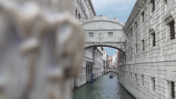 Puente Los Suspiros Venecia Italia — Vídeos de Stock