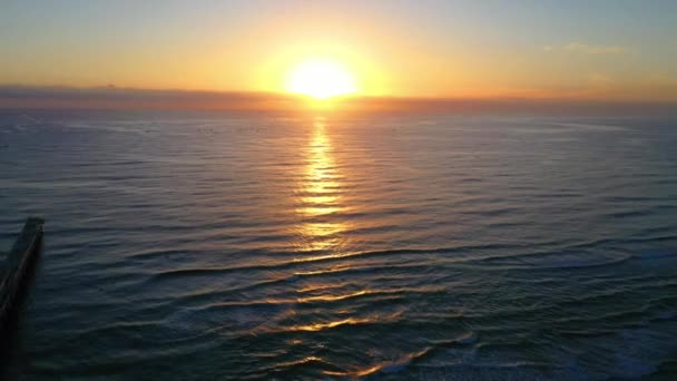 Dramatic Sunrise Gold Coast Australia Spectacular Panorama — Stock video