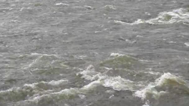 Hefty Volume Water Passing River You Can Lot Movement Liquid — Stok video