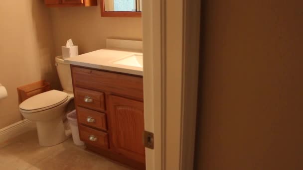 Bathroom Toilet Sink Wash Basin — Stock videók