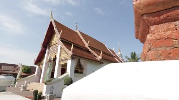 Exterior Wat Phumin Landmark Temple Nan Province Northern Thailand — Stok Video