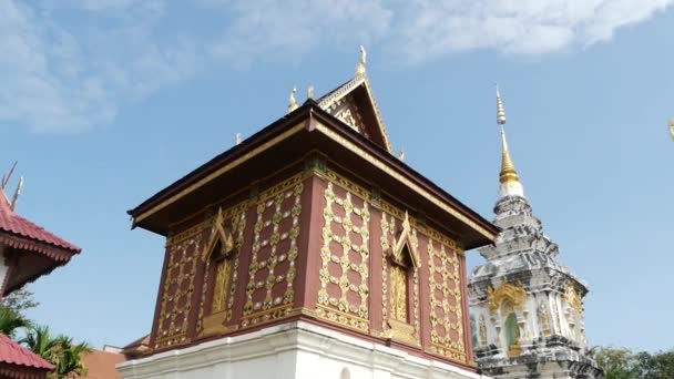 Exterior Wat Phumin Landmark Temple Nan Province Northern Thailand — Stok Video
