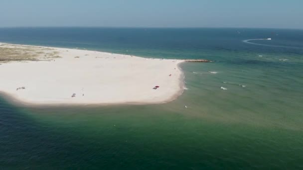 Summer Start Vacations Gulf Shores Ohio Alabama Aerial — Stock Video