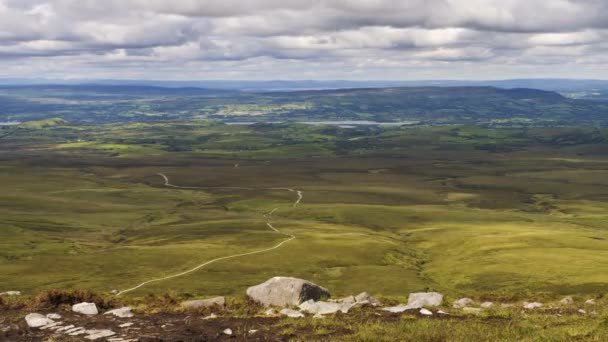 Time Lapse Cuilcagh Boardwalk Trail Conhecido Como Stairway Heaven Walk — Vídeo de Stock