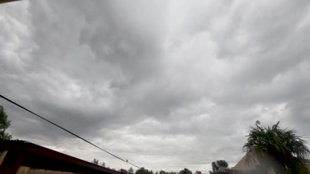 Timelapse Caloudy Day Transitioning Blue Sky — Video